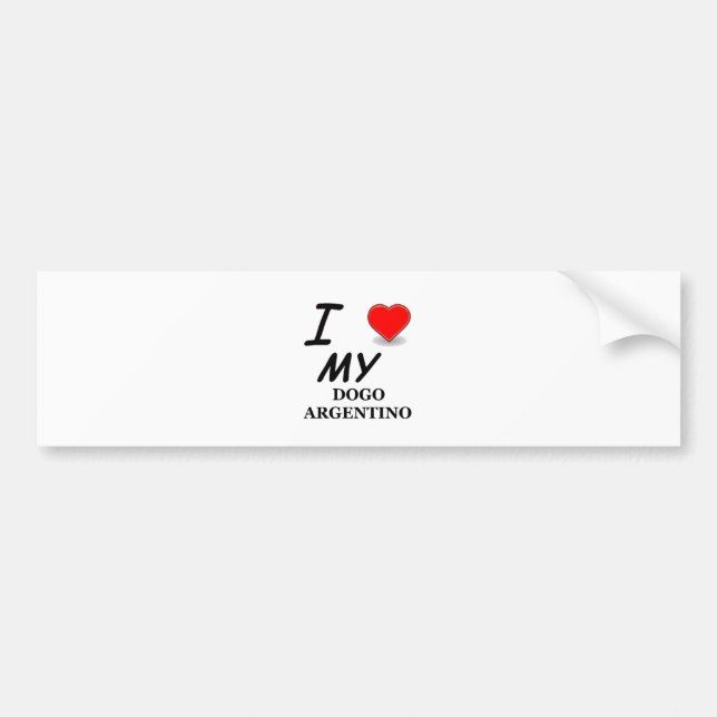 Pegatina Para Coche argentino del dogo (Frente)