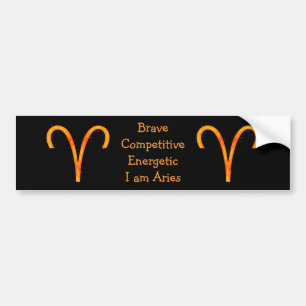 Pegatina Para Coche Aries Bumper Sticker
