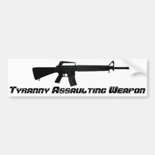Pegatina Para Coche Arma que asalta de la tiranía AR-15