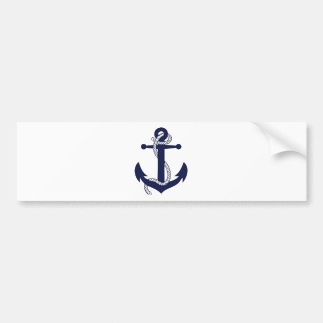 Pegatina Para Coche Armada de Anchor de Vela (Frente)