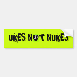 PEGATINA PARA COCHE ARMAS NUCLEARES DE UKES NO