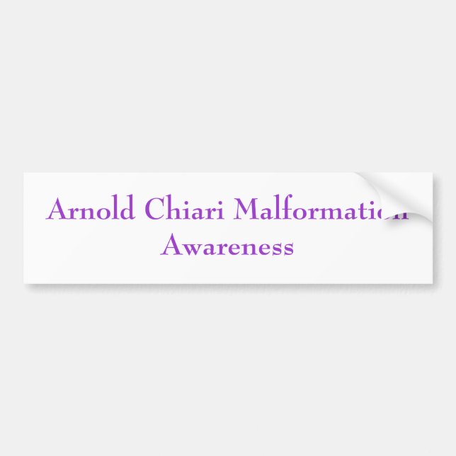 Pegatina Para Coche Arnold Chiari MalformationAwareness (Frente)
