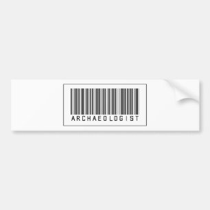 Pegatina Para Coche Arqueólogo del código de barras