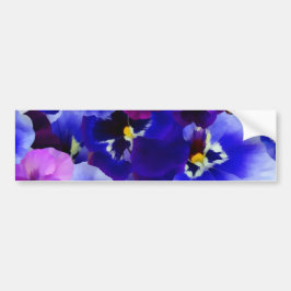 Pegatina Para Coche Arreglo de las flores azules