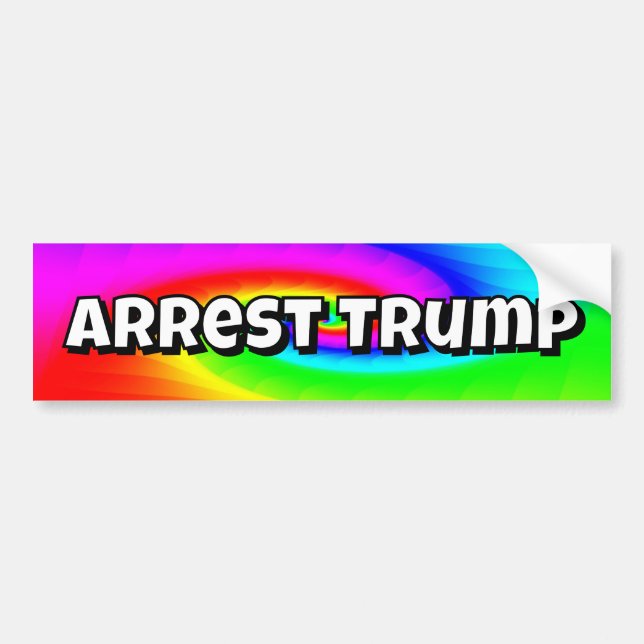Pegatina Para Coche Arrest Trump (you may change the words) (Frente)
