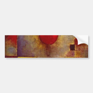 Pegatina Para Coche Arte abstracto colorido globo rojo Paul Klee