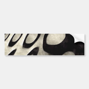 Pegatina Para Coche Arte blanco y negro del Grunge