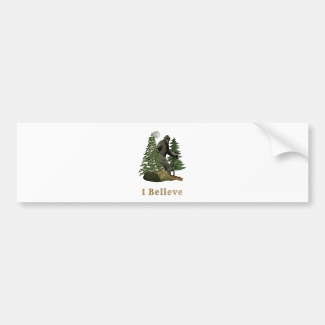 Pegatina Para Coche Arte de Bigfoot (Frente)