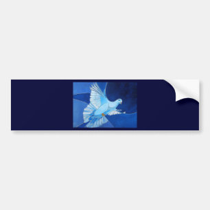Pegatina Para Coche Arte De Contorno De Obras Artísticas En Azul Cerul
