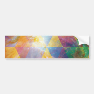 Pegatina Para Coche Arte de galaxia geométrica