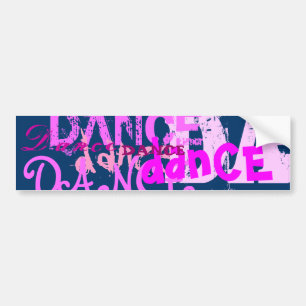 Pegatina Para Coche Arte de la danza en rosa