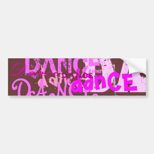 Pegatina Para Coche Arte de la danza en rosa