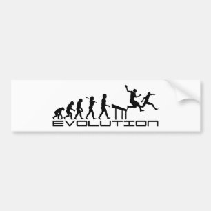 Pegatina Para Coche Arte de la evolución del deporte del Hurdler de