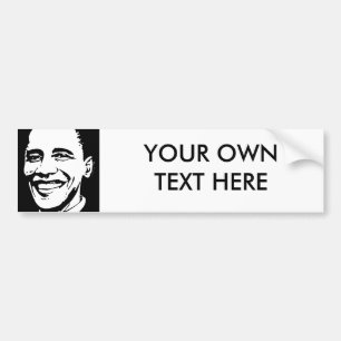 PEGATINA PARA COCHE ARTE DE LA TINTA DE BARACK OBAMA