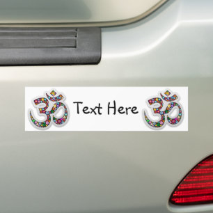 Pegatina Para Coche Arte de Símbolo Floral Namaste
