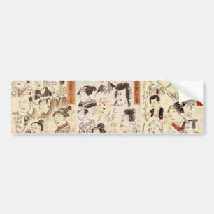 Pegatina Para Coche Arte de Ukiyoe del japonés (Kuniyoshi Utagawa)
