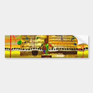 Pegatina Para Coche Arte del piano