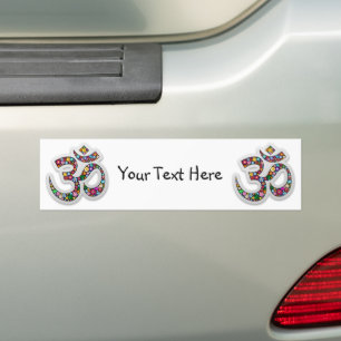 Pegatina Para Coche Arte del símbolo floral Namaste