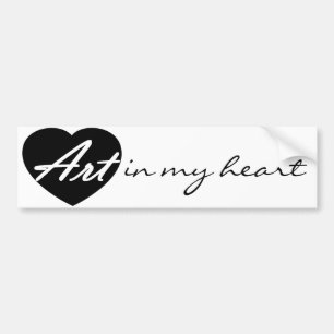 Pegatina Para Coche Arte en mi corazón