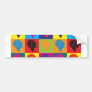 Pegatina Para Coche Arte pop de la psiquiatría
