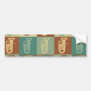 Pegatina Para Coche Arte pop de la tuba