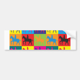 Pegatina Para Coche Arte pop del montar a caballo