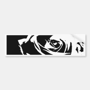 Pegatina Para Coche Arte Rosa posterizado