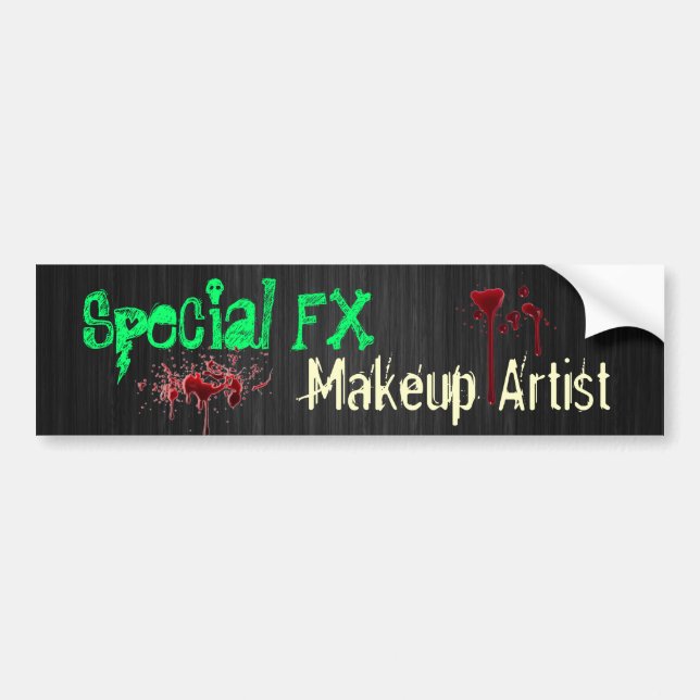 Pegatina Para Coche Artista de maquillaje especial de FX (Frente)
