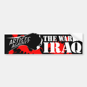Pegatina Para Coche Artistas contra la guerra en Iraq