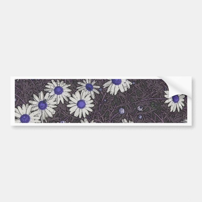 Pegatina Para Coche Artsy Daisies (Frente)