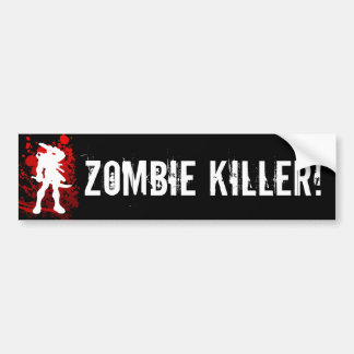 Pegatina Para Coche ¡ASESINO DEL ZOMBI! bumpersticker