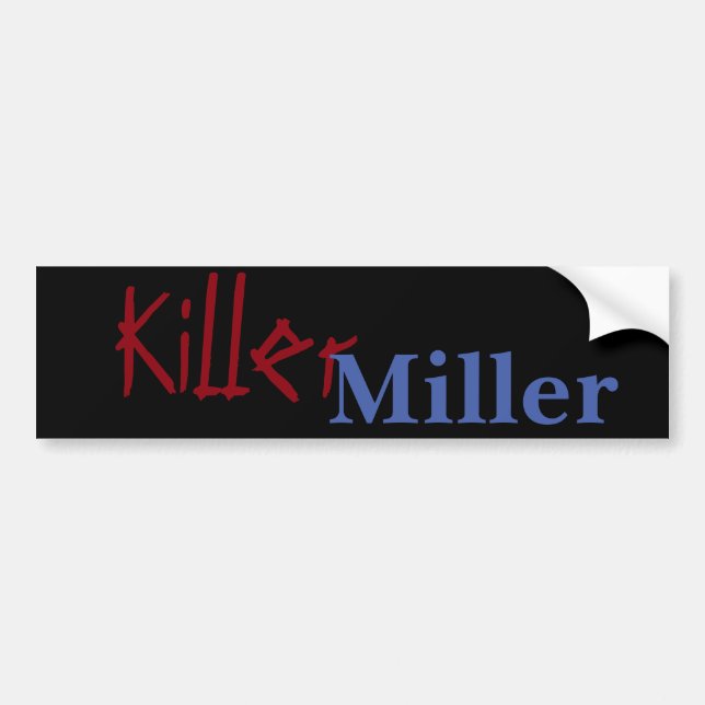 Pegatina Para Coche Asesino Miller (Frente)