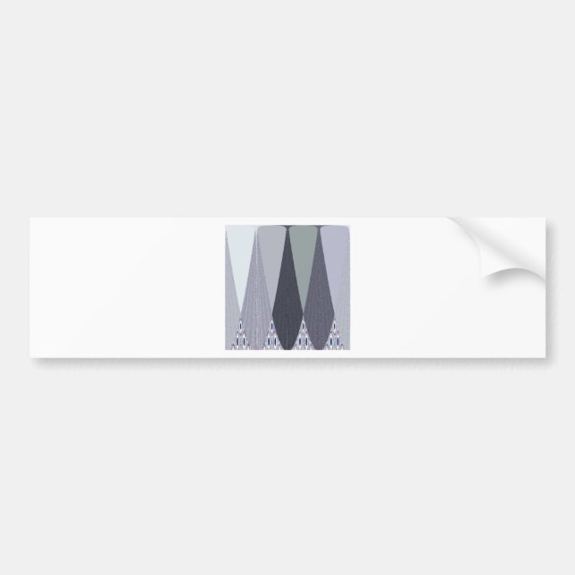 Pegatina Para Coche Ash Gray Chevron Dots Art Print (Frente)