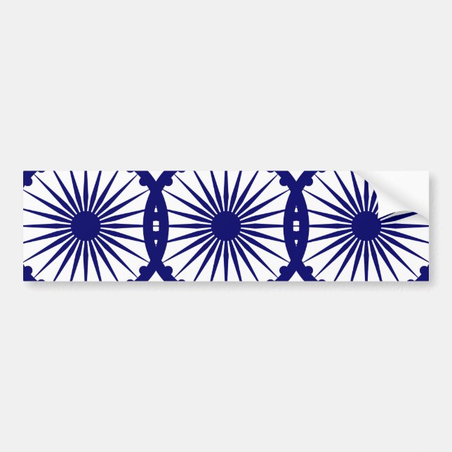 Pegatina Para Coche Ashoka Chakra, bandera de la India (Frente)