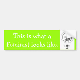 Pegatina Para Coche Así se ve la feminista