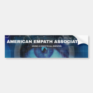 Pegatina Para Coche Asociación de Empath del americano -- Salga el