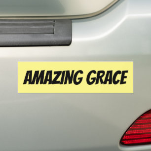 PEGATINA PARA COCHE ASOMBROSO GRACE CHRISTIAN BUMPER STICKERS