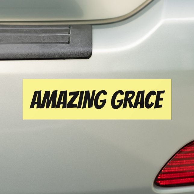 PEGATINA PARA COCHE ASOMBROSO GRACE CHRISTIAN BUMPER STICKERS (en coche)