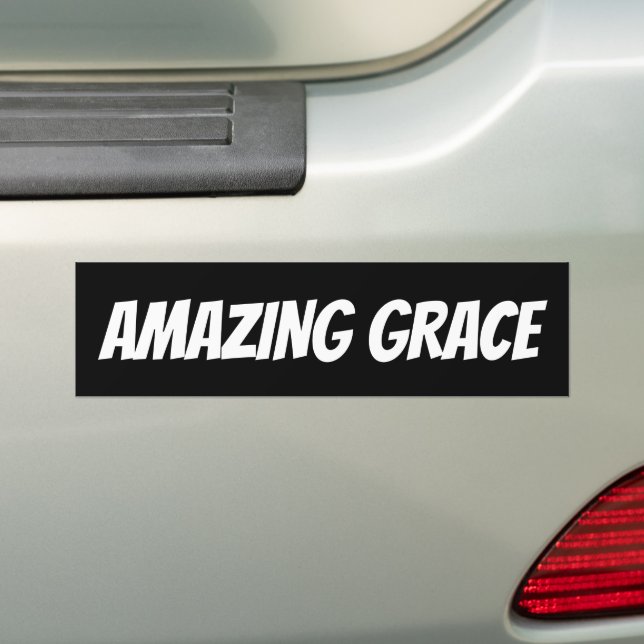 PEGATINA PARA COCHE ASOMBROSO GRACE CHRISTIAN BUMPER STICKERS (en coche)