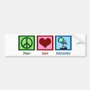 Pegatina Para Coche Astronomía del amor de la paz