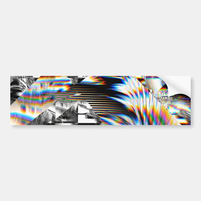 Pegatina Para Coche Ataque con arco iris (Frente)