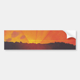 Pegatina Para Coche Atardecer, cielo Naranja (por Félix Vallotton)