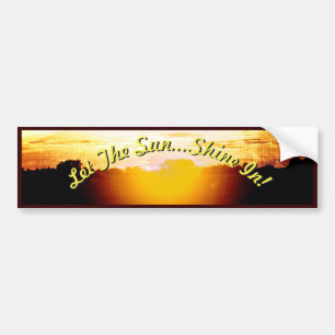 Pegatina Para Coche Atardecer deslumbrante- ¡Que el sol... brille! 2