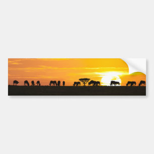 Pegatina Para Coche Atardecer en Serengeti