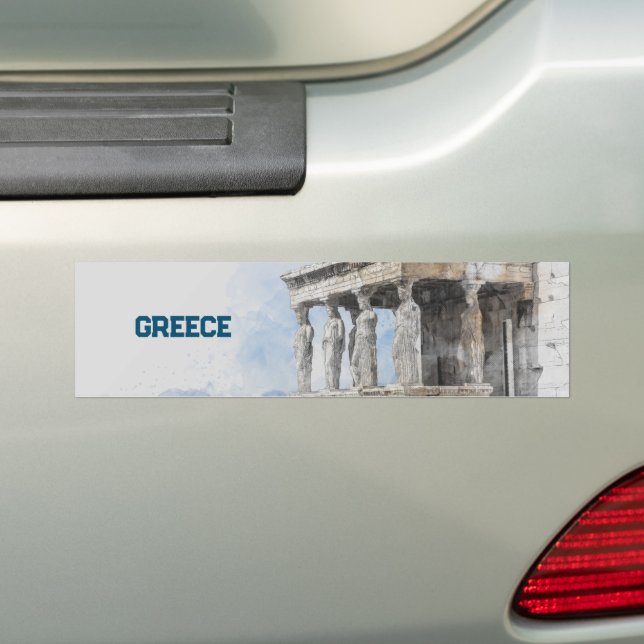 Pegatina Para Coche Atenas, Grecia (en coche)