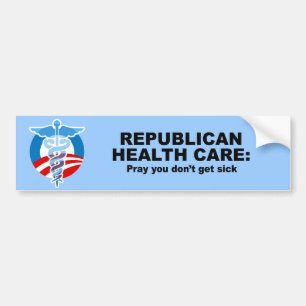 Pegatina Para Coche Atención sanitaria republicana - ruegúele no
