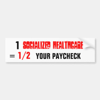 Pegatina Para Coche atención sanitaria socializada, 1, SU CHEQUE, el