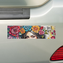 Pegatina Para Coche "Atrás" Boho Floral