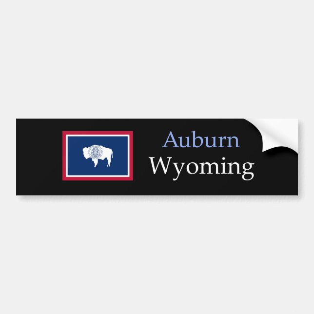 Pegatina Para Coche Auburn Wyoming (Frente)