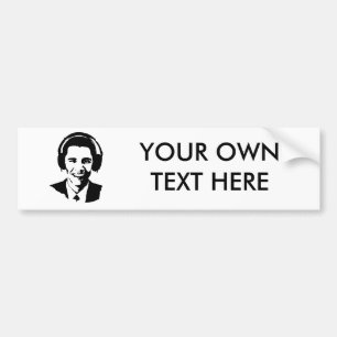 Pegatina Para Coche Auriculares de Barack Obama